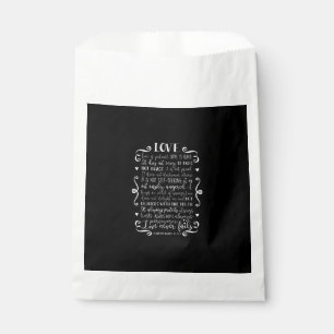 Sachets En Papier L'amour est patient, l'amour est gentil Citation c