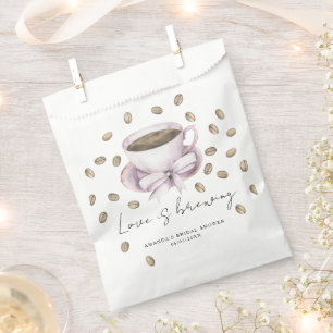 Sachets En Papier L'amour se prépare Bow Coffee Enterrement de vie d