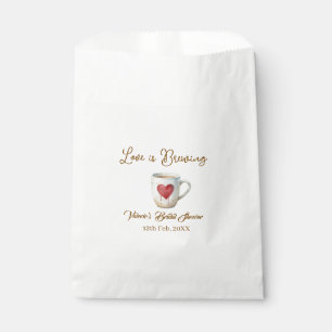 Sachets En Papier L'amour se prépare tasse à café blanche cœur maria