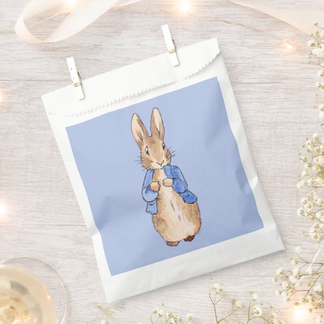Sachets En Papier Lapin classique en veste bleue (Coupé)