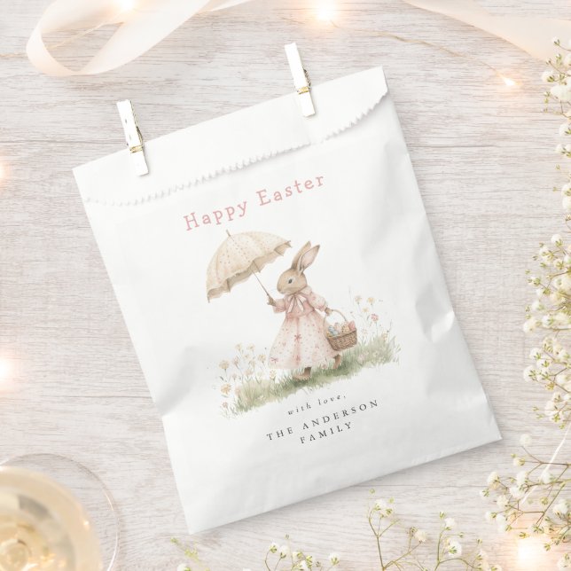 Sachets En Papier Lapin de Pâques pastel (Coupé)