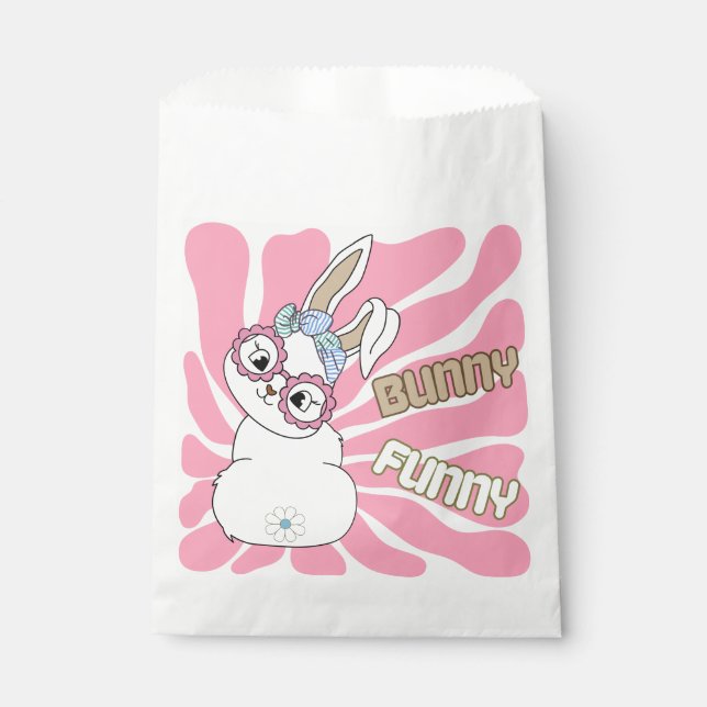 Sachets En Papier lapin lapin de Pâques assez mignon (Devant)