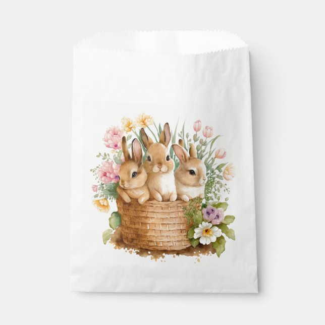 Sachets En Papier Lapins  (Devant)