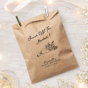 Sachets En Papier Lavage de Mariée Fraîchement Sortie du Marché