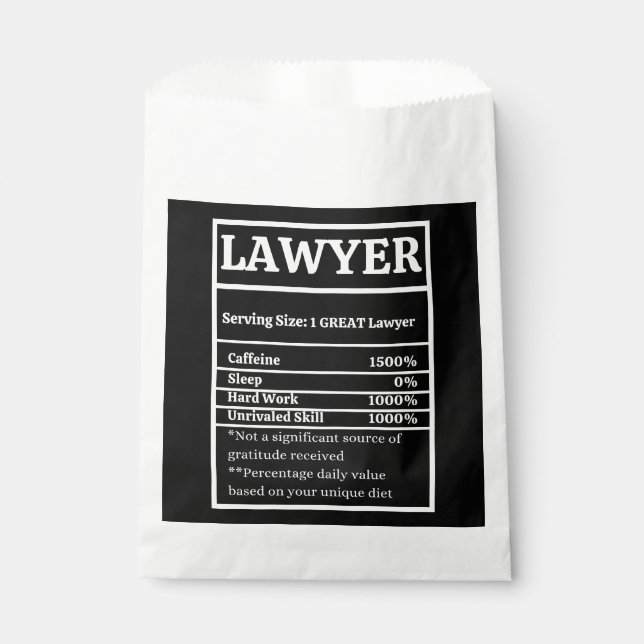 Sachets En Papier Law School Graduation Party Favor Lawyer Thank You (Devant)