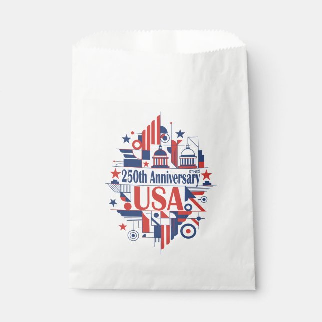 Sachets En Papier le 250e anniversaire de l'Amérique (Devant)