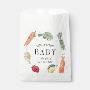 Sachets En Papier Le Baby shower des fermiers cultivés localement