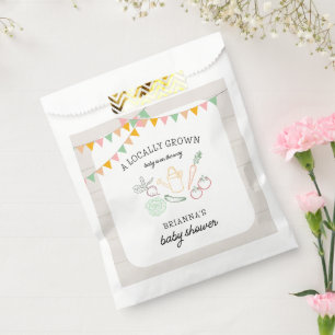 Sachets En Papier Le Baby shower des fermiers cultivés localement