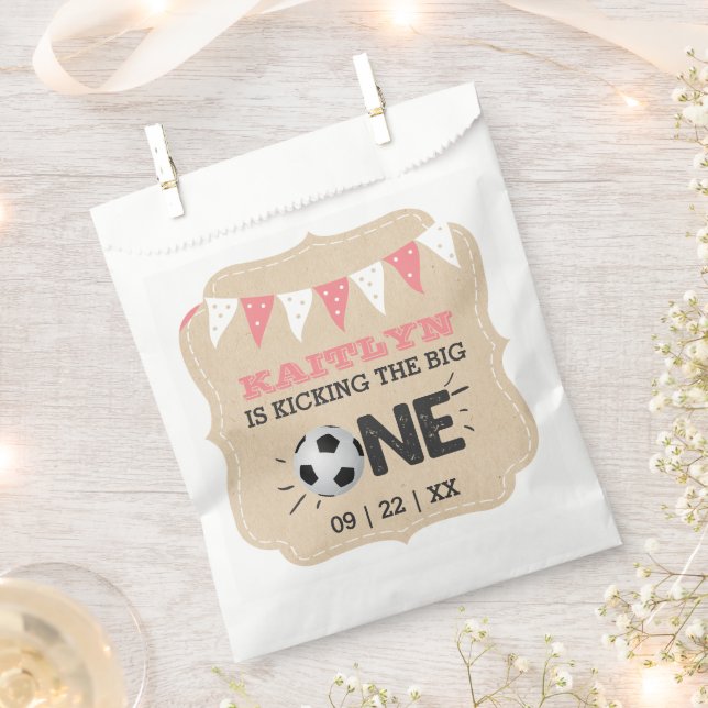 Sachets En Papier Le Big One | Football 1er anniversaire (Coupé)