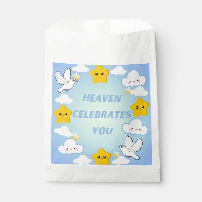 Sachets En Papier Le Ciel vous célèbre Chrétien (Devant)