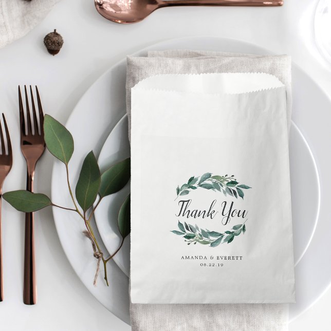 Sachets En Papier Le Merci abondant du Foliage (Créateur téléchargé)