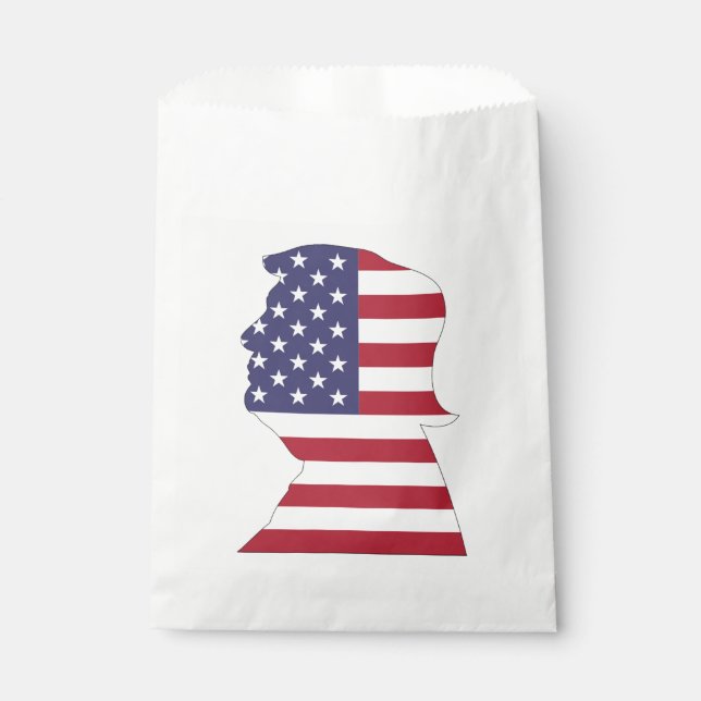 SACHETS EN PAPIER LE PRÉSIDENT DONALD TRUMP AMERICAN FLAG (Devant)