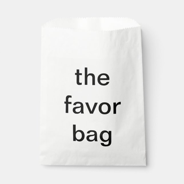 Sachets En Papier le sac de faveur (Devant)