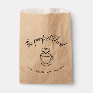 Sachets En Papier Le Sac De Faveur Du Mariage De Café Parfait