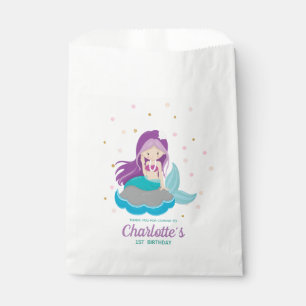 Sachets En Papier Les cheveux pourpres de sirène favorisent la