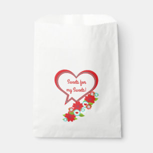 Sachets En Papier Les sucreries de Valentine Texte de la Personnal