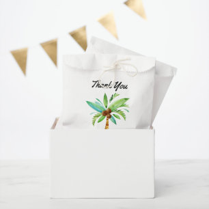 Sachets En Papier L'été amusant Palm Tree Merci