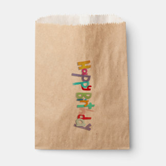 Sachets En Papier Lettres artisanales pour Joyeux Anniversaire