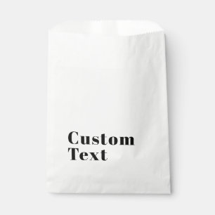 Sachets En Papier Lettres Rétro Modernes Élégantes Noir Éditable