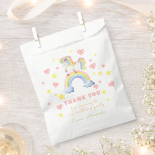 Sachets En Papier Licorne Arc-en-ciel Magie Un Premier Anniversaire 