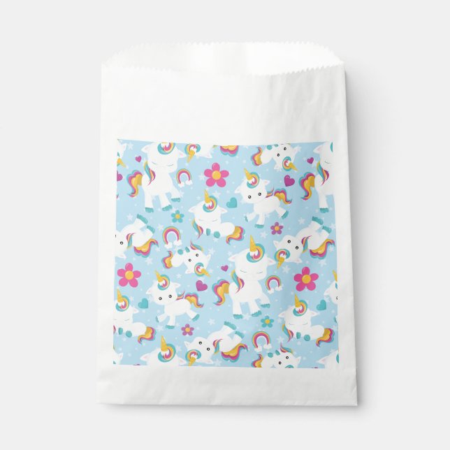 Sachets En Papier Licorne bébé (Devant)