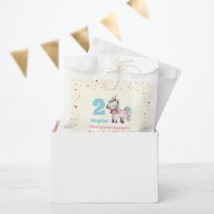 Sachets En Papier Licorne Deux Magique 2ème Anniversaire
