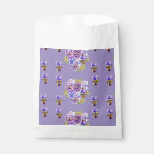 Sachets En Papier Lilac Pansy Purple Flowers Fleur de fleurs Fête F