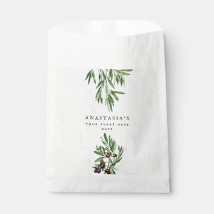 Sachets En Papier L'île méditerranéenne grecque Feuille d'olive