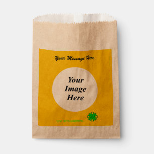 Sachets En Papier Lime Green Clover Ribbon Modèle par K Yoncich