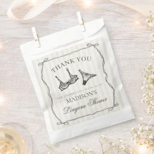 Sachets En Papier Lingerie noire Dessert de fête de jeune fille en p
