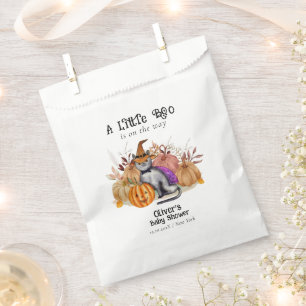 Sachets En Papier Little Boo Poem Chat En Sorcière Baby shower Casqu