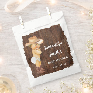 Sachets En Papier Little Cowboy Western Baby shower Party