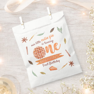 Sachets En Papier Little Cutie Pie Automne 1er Anniversaire