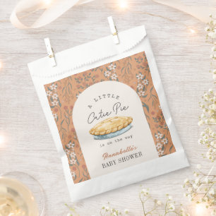 Sachets En Papier Little Cutie Pie Orange Baby shower Floral