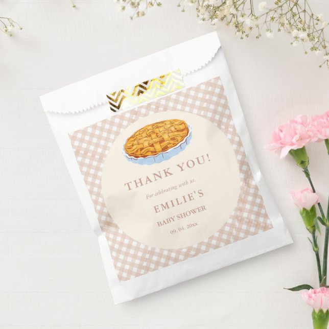 Sachets En Papier Little Cutie Pie Thanksgiving Baby shower Merci (Scellé)