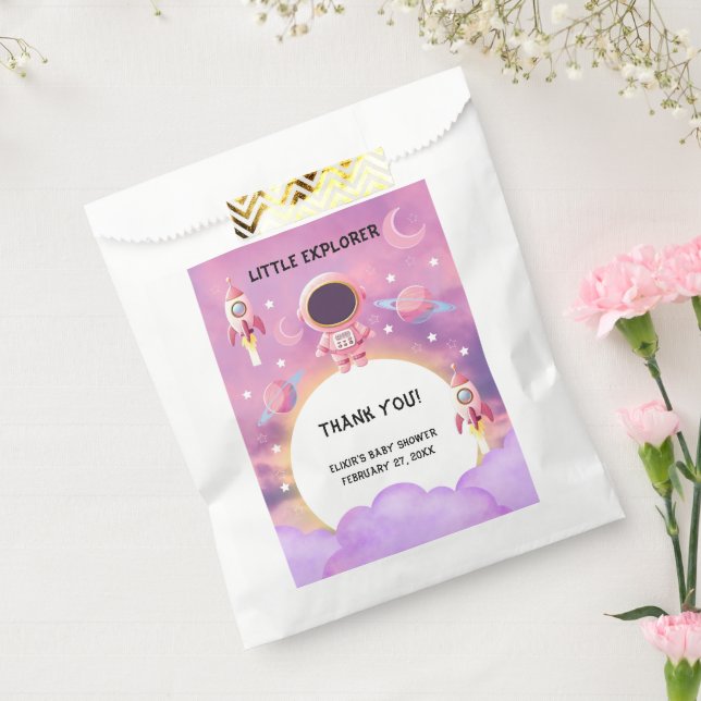 Sachets En Papier Little Explorer Modern Purple Baby shower (Scellé)