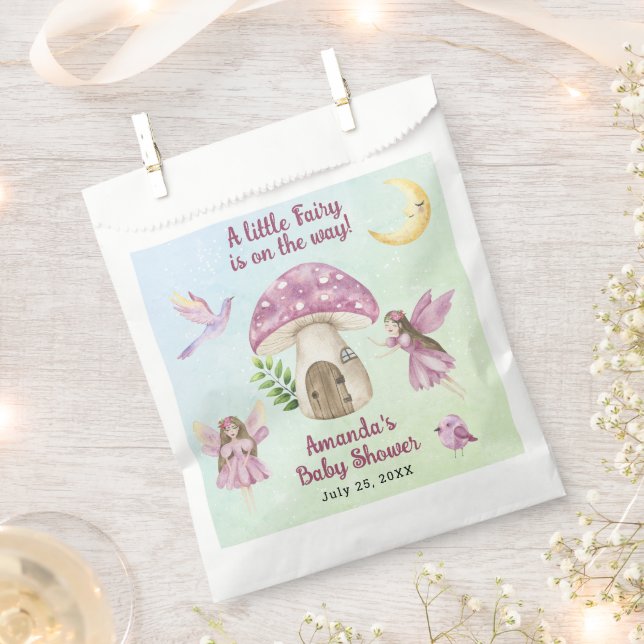Sachets En Papier Little Fairy Whimsical Baby Shower (Coupé)