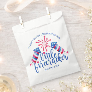 Sachets En Papier Little Firecracker 4 juillet Première fête d'anniv