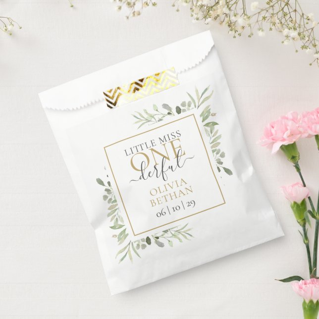 Sachets En Papier Little Miss ONEderful Girl First Birthday (Scellé)