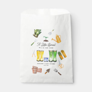 Sachets En Papier Little Sprout Blue Boots Garden Baby shower