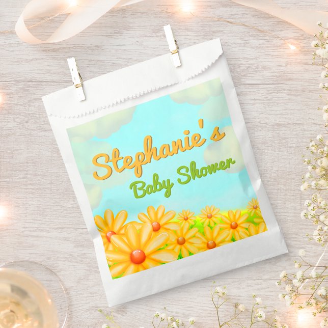 Sachets En Papier Little Sunshine - Baby shower de printemps (Créateur téléchargé)