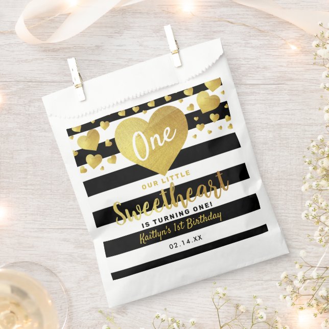 Sachets En Papier Little Sweetheart Valentine's Day Any Age Birthday (Coupé)