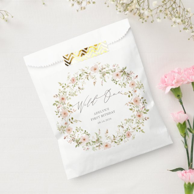 Sachets En Papier Livre d'anniversaire des enfants Roses sauvages (Scellé)