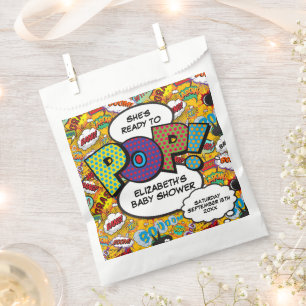 Sachets En Papier Livre de bande dessinée amusant pour la fête de bé