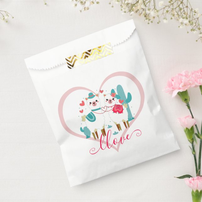 Sachets En Papier Llama Amour  (Scellé)