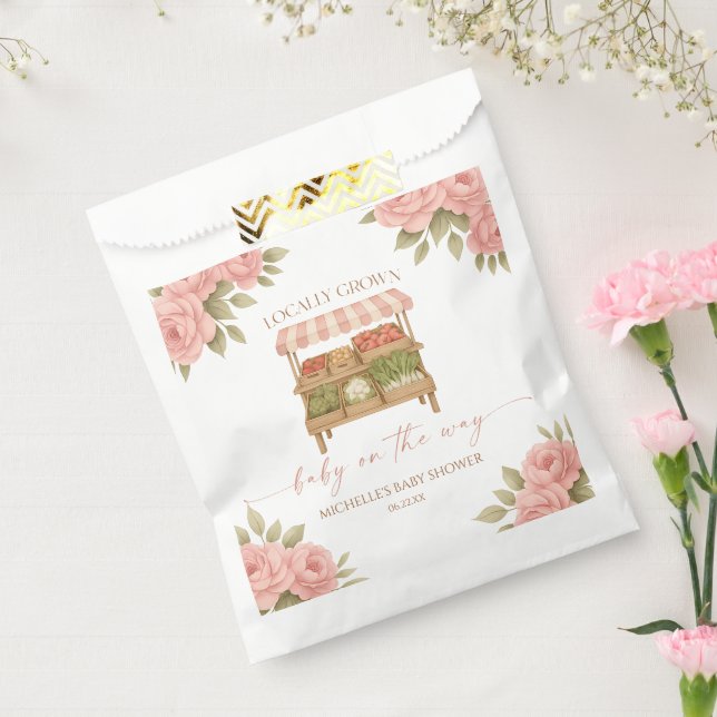 Sachets En Papier Locally Grown Baby Farmer's Market Baby Shower (Scellé)