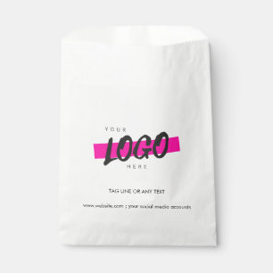 Sachets En Papier Logo de l'entreprise personnalisée Motif Texte pro