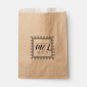 Sachets En Papier Logo de mariage décoratif en forme de cœur Paquets