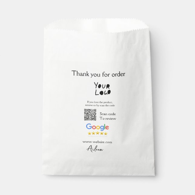 Sachets En Papier logo de site web d'entreprise de critique Google s (Devant)
