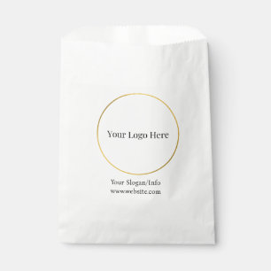 Sachets En Papier Logo d'entreprise Modèle de société moderne
